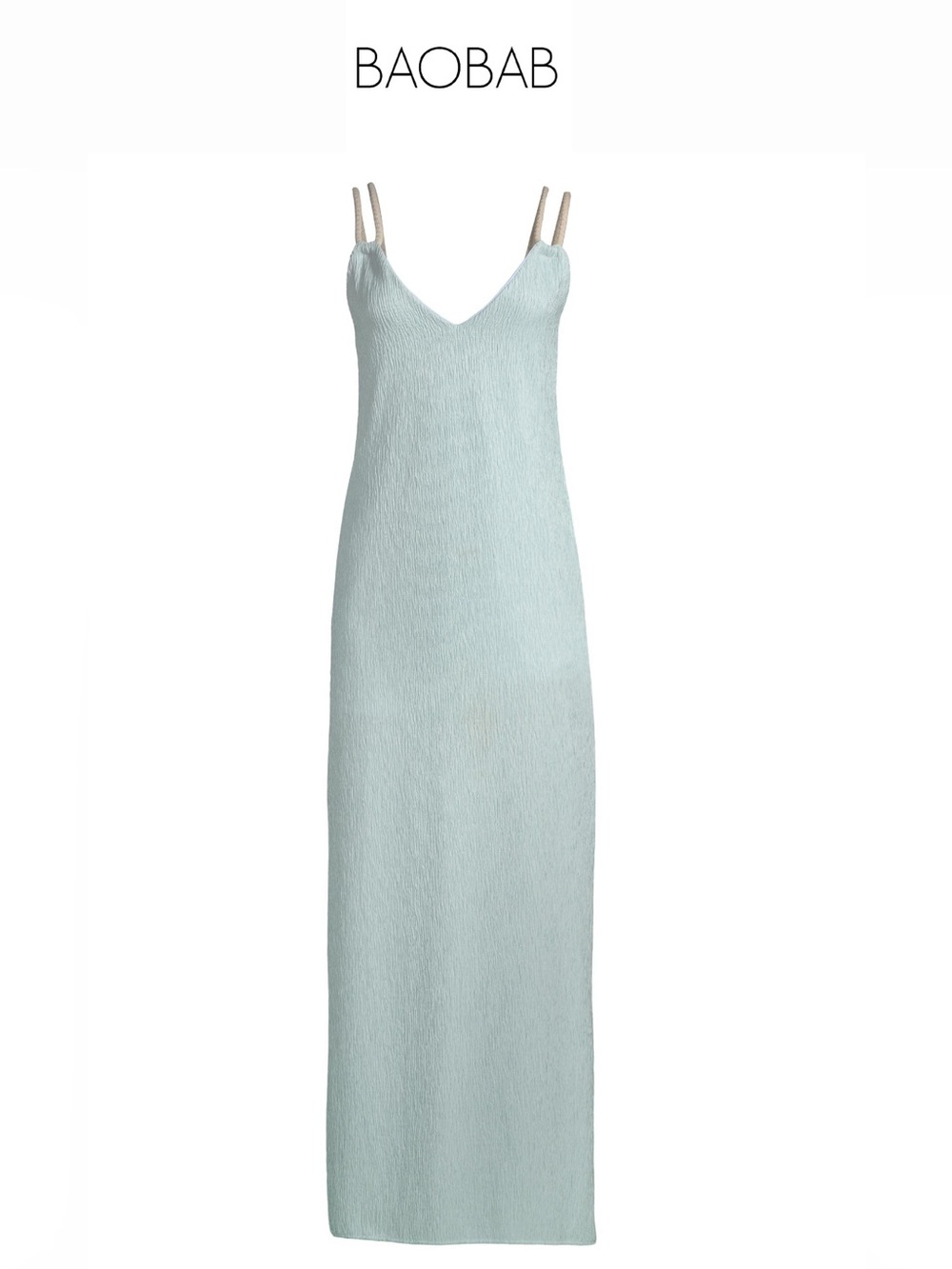Baobab Collection Pale Blue V-Neck Rope Detail Maxi Dress